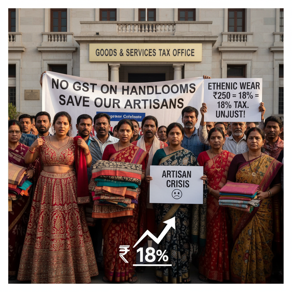 India's Ethnic Wear Gets Pricier: New GST Hikes Impact Artisans and Middle-Class Budgets