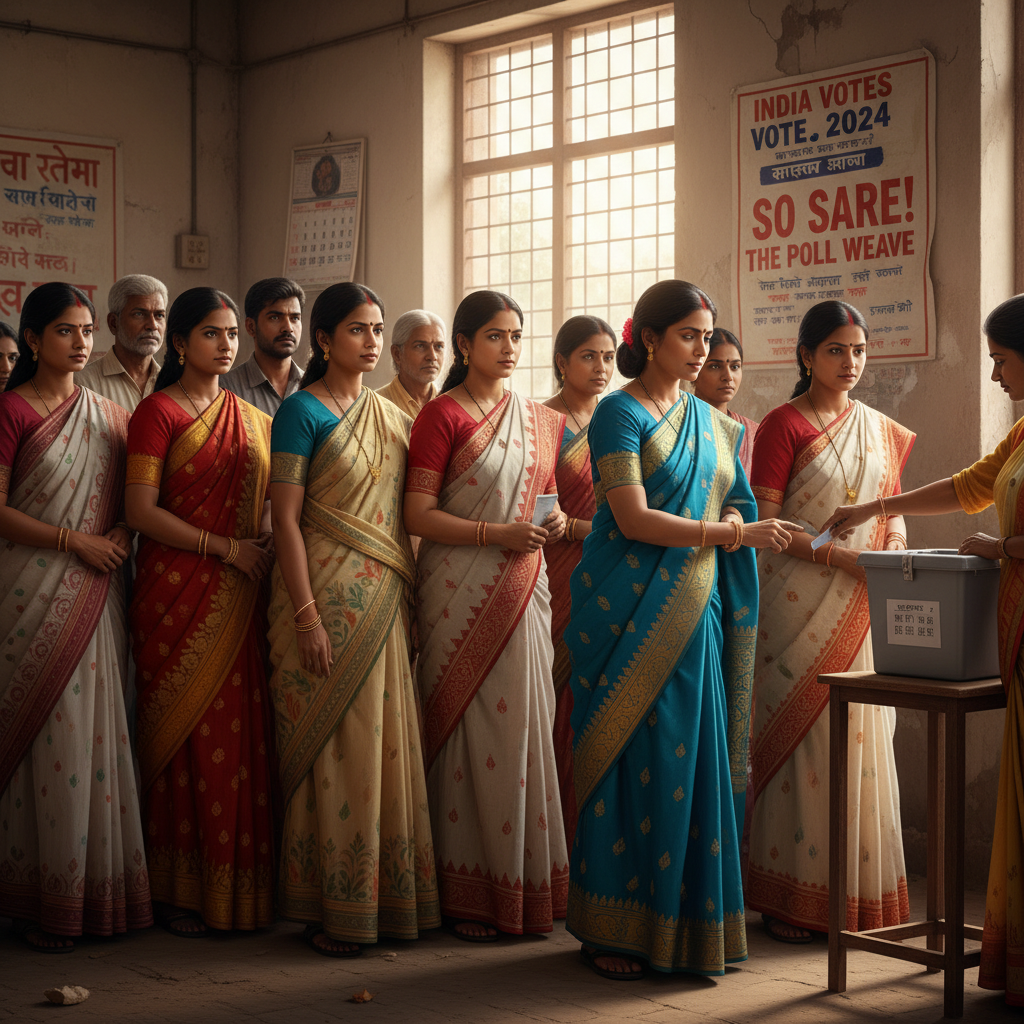 So Saree! The Poll Weave: Unravelling India's Fabric of Democracy